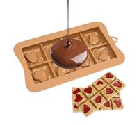 Nixiara Molde profundo para barras de chocolate - Material de silicona de calidad alimentaria,Forma degradable para pudín de tarta de queso Y | para el hogar, cocina, regalos festivos, actividades