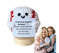 Nixiara Motivational Support Crochet,de Tejer con Frases Motivacionales | Bola de Crochet Positivo Hecho a Mano para Regalo de Hogar