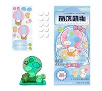 Nixiara Pegatinas 3D para scrapbooking, pegatinas decorativas luminosas de dibujos animados, pegatinas apilables en 3D, para escenas en miniatura, scrapbooking, escritorio, diario, botella de agua