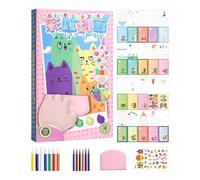 Nixiara Pintura para rascar de color de puntos,Pintura para rascar | Juego de pintura de color arcoíris, Juego de arte de postal de pintura para rascar, Kit de pintura de raspador de puntos