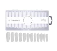 Nixiara Puntas de extensión de uñas, puntas acrílicas - 240 unidades de puntas de uñas postizas ultrafinas | Traceless Easy Nail Extension Set 12 tamaños French Nail Tips con caja de almacenamiento