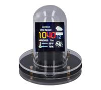 Nixie Tube Clock, Pantalla LCD WiFi RGB IPS, Pantalla Meteorológica de 12 24 Horas, Función de álbum Electrónico con 240x240 Píxeles, Tipo C para Escritorio