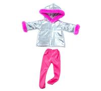 NIXNUT Ropa para Muñecas Vestido Abrigo Largo de Invierno Pantimedias y Pantalones para Muñecas American Girl de 18 Pulgadas