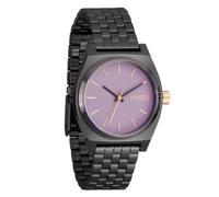 NIXON Medium Time Teller A1130-100m - Reloj analógico para mujer, resistente al agua, plomizo/lavanda/dorado, One Size, Cajero de tiempo medio