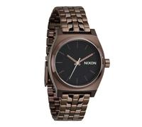 Nixon Medium Time Teller A1130. Reloj de Mujer Resistente al Agua hasta 100 m (Esfera de Reloj de Acero Inoxidable de 31 mm), Chocolate/café Negro, Cajero de Tiempo Medio