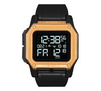 NIXON Regulus A1180 - Black/Gold - 100m Water Resistant Men's Digital Sport Watch (46mm Watch Face, 29mm-24mm PU/Rubber/Silicone Band)