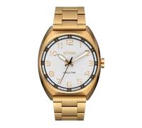 Nixon Reloj analógico hombre A1401-1809-00 - Cuarzo japonés, correa acero inoxidable, oro/blanco