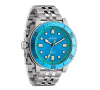 Nixon Reloj analógico para Hombre con Correa de Acero Inoxidable A1402-5308-00, Azul