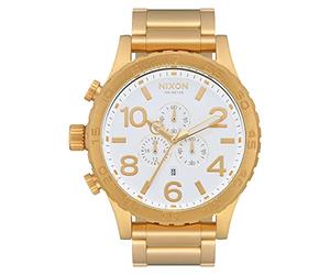 Nixon Reloj Analógico para Hombre de Cuarzo con Correa en Acero Inoxidable A083-508-00