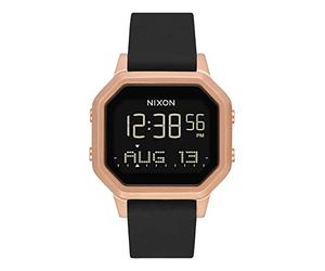 NIXON Siren SS A1211 - Gold/White - 100m Water Resistant Women's Digital Sport Watch (36mm Watch Face, 18mm-16mm Silicone Band)