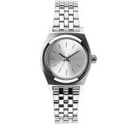 Nixon Small Time Teller - Reloj Analógico de Cuarzo para Mujer, Correa de Acero Inoxidable Color Plateado