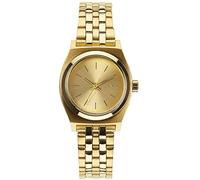 Nixon Small Time Teller - Reloj de cuarzo para mujer, correa de acero inoxidable color dorado