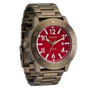 Nixon Smyth 44 para hombre, caqui/rojo, Caqui/ rojo, Smyth 44