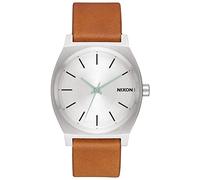 NIXON Time Teller Reloj para Hombre Analógico de Cuarzo con Brazalete de Piel de Vaca A0452853