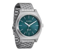 NIXON Time Teller Solar A1369 - Reloj analógico de Moda para Hombre con Esfera de Reloj de 40,5 mm, Correa de Acero Inoxidable de 5 eslabones de 20 mm, Resistente al Agua, Resistente al Agua, para