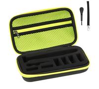 NIXRET Funda para maquinilla de afeitar Philliips O Blade QP2630, QP2520, QP2724, QP2620, funda para maquinilla de afeitar Philips eléctrica, funda para Philips con esponja, funda dura de viaje, verde