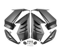 Niyade Spoiler Motocicleta para CBR 650R 2019-2023 para CBR650R Deflector Winglet Motocicleta Marco De ala Fija Carenado De Parabrisas Aerodinámico(Matt Black 18B)