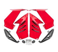 Niyade Spoiler Motocicleta para CBR 650R 2019-2023 para CBR650R Deflector Winglet Motocicleta Marco De ala Fija Carenado De Parabrisas Aerodinámico(Red)