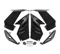 Niyade Spoiler Motocicleta para CBR 650R 2019-2023 para CBR650R Deflector Winglet Motocicleta Marco De ala Fija Carenado De Parabrisas Aerodinámico(Black)