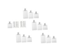 NIYANGLE 1 Juego Bolsas de Viaje para Cosméticos Contenedores de Loción y Champú Impermeables Incluye Etiquetas Resistentes al Agua para Mujeres y