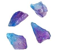NIYANGLE 1 Juego Crystal Rocks For Jewelry Making And Home Decor Natural Healing Stones Tabletop Ornaments 4 Piezas