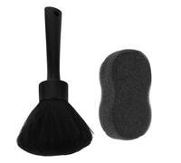 NIYANGLE 1 juego de cepillo para el cuello, para peluquería, limpieza, corte de pelo, herramienta de peinado para pieles sensibles y depilación eficiente en salón o uso doméstico, color negro.