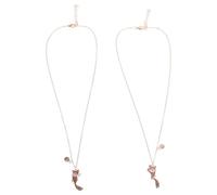 NIYANGLE 1 juego de collar magnético a juego: collar con dijes de corazón de de dibujos animados para niñas - Joyería magnética para mejores amigas, amistad y