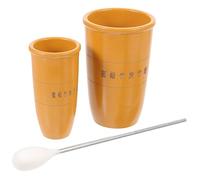 NIYANGLE 1 Juego De Ventosas De Carbón De Bambú Tubo De Succión De Bambú Lata De Ventosas De Bambú Lata Doméstica Ventosas De Bambú Lata De Cera De Abeja Tubo De Bambú Herramientas