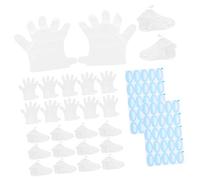 NIYANGLE 1 Juego Guantes y Fundas Desechables Hidratantes Manos y Pies de Guantes Transparentes Fundas Pies Protección y Cuidado Tratamientos de Hidratación