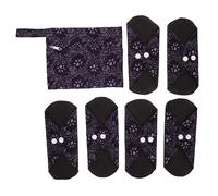 NIYANGLE 1 Juego Servilleta Sanitaria Compresas Menstruales De Flujo Abundante Toallas Higiénicas De Mujer Bragas De Mujer 72 Quilates Gran Flujo Producto Madre Carbón De Bambú