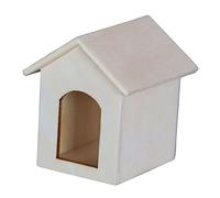 NIYANGLE 1 Pc Modelo De Perrera Los Niños Juegan Juguete De Simulación Mini Casa Casa De Muñecas Suministros Casa De Aves Artesanales De Madera Pretender Microescena Cuarto De Los Niños