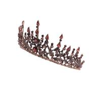 NIYANGLE 1 Pieza tiara de diamantes de imitación diamante de imitación chicas cabello decoración Boda diademas tocado de fiesta diadema de diamantes de imitación aleación Púrpura