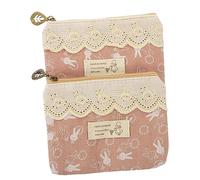 NIYANGLE 10 Piezas Bolsa De Almacenamiento De Toallas De La Tía Servilleta Sanitaria Delicada Bolsa De Período Señora Toallas Femeninas Bolsa De Época Algodón Conejo Chica Cremallera