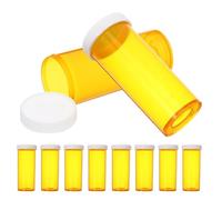 NIYANGLE 10 Piezas frascos dispensadores de pastillas botellas de botella de pastilla frasco de pastillas vacio bote de pastillas páginas Orange