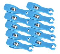 NIYANGLE 10 Pinzas de Plástico para Perforación, Clips Desechables de Fijación para Piercing de Oreja, Uso en Salón Casa