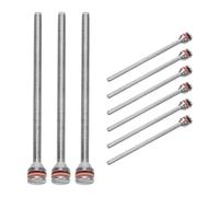 NIYANGLE 10 Soportes Metálicos para Bandas de Lijado Vástago de 2,35 Mm y Cabezal de 4,5 Mm, Mandril para Lijado Intensivo, Accesorios para Herramientas Rotativas, Paquete de 10 Piezas