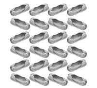 NIYANGLE 100 Cierres Conectores para Cadena de Bolas 3,0/3,2 Mm Acero Inoxidable 304, Pack 100 Piezas para Pulseras y Collares Diy, Accesorios para Bisutería Resistentes y