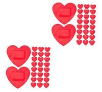 NIYANGLE 100 Piezas Vendaje En Forma De Corazón Para Heridas Cinta Para Vendar Heridas Vendas De Insignias De Valentía Sobrevivir Primeros Auxilios Niño Pequeño Impermeable