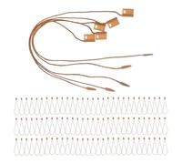 NIYANGLE 1000 Piezas de Cuerda para Etiquetas Colgantes de Plástico 18 Cm Cierre a Presión, Cordón para Prendas y Equipaje, Resistente para Etiquetas de Precio y Uso en Tiendas