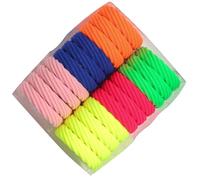 NIYANGLE 100piezas Bandas De Goma Coloridas y Ventiladas Unidades Para Mujeres Para Novia Amigas Hijos