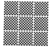 NIYANGLE 100piezas Servilletas Cuadros Blancos y Negros para Invitados Servilletas Desechables para Bebidas Toallas de Papel de Mano para Bodas y Fiestas de Cumpleaños