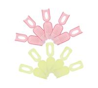 NIYANGLE 10piezas Clips Plásticos Para Remover Esmalte De Gel Herramienta Para Uñas Diseño Antideslizante Semitransparente