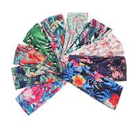 NIYANGLE 10piezas Diademas Anudadas Unidades Para Mujeres Elásticas y Antideslizantes