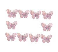 NIYANGLE 10piezas Horquilla De Lazo Mariposas Pinza Pelo Forma De Accesorios Cabello Para Niñas Para Peinados Laterales y Fronteros