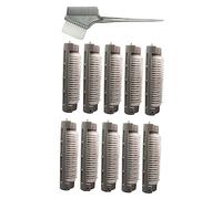 NIYANGLE 10piezas Pinzas Voluminizadoras Para y Flequillo Rodillo Rizador Incluido Para Cabello