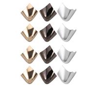 NIYANGLE 12 piezas de repuesto de punta de zapato de metal: protectores de talón con punta puntiaguda para insertos de amortiguación en la parte delantera del pie para botas de mujer, botas de