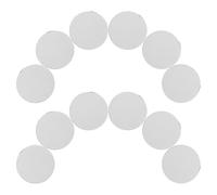 NIYANGLE 12 Piezas Parche Adhesivo Redondo de Gancho Autoadhesivo Negro 60 MM, 12 Unidades, Cierre de Doble Cara para Uniformes de Árbitro, Decoración de Paredes y Bricolaje en Hogar y