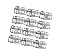 NIYANGLE 12piezas Caja De Dulces Europeo Diseño Forma De Cofre Del Tesoro Para Bodas Fiestas Plateada