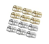 NIYANGLE 12piezas Caja De Forma De Cofre Diseño Europe Style Para Bodas y Color Dorado y Plateado