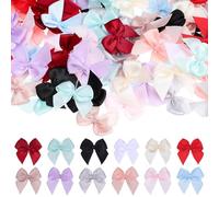 NIYANGLE 180 Mini Lazos de Poliéster para Decoración y Manualidades, Diseño Encantador y Forma de Moños, Ideales para Envoltura de Regalos y Accesorios de Ropa